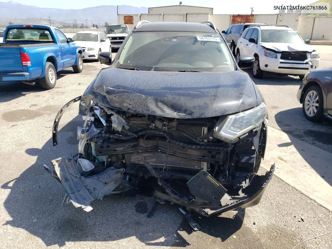 2019 Nissan Rogue S VIN: 5N1AT2MT6KC761866 Lot: 56763115