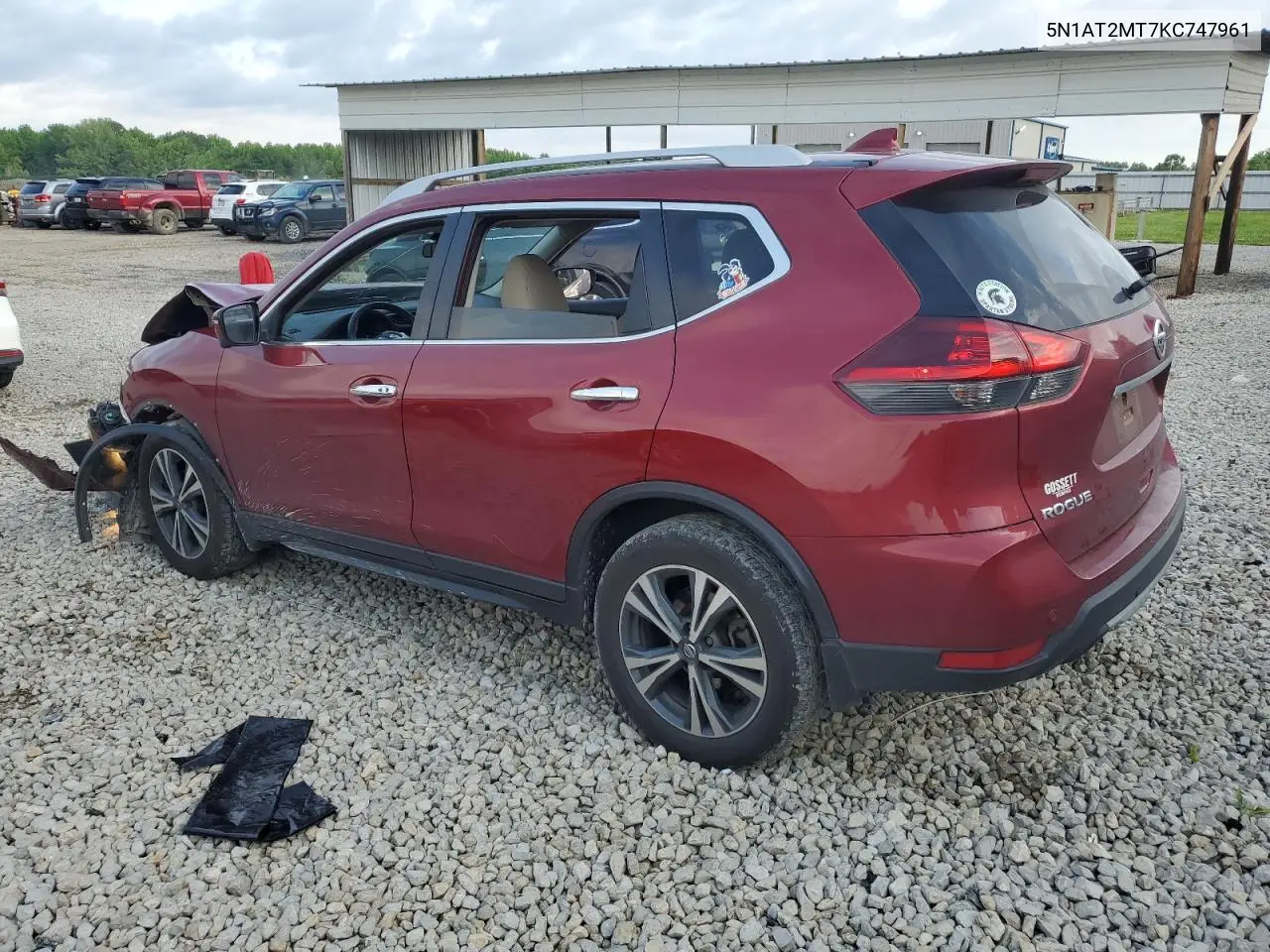 2019 Nissan Rogue S VIN: 5N1AT2MT7KC747961 Lot: 56865185