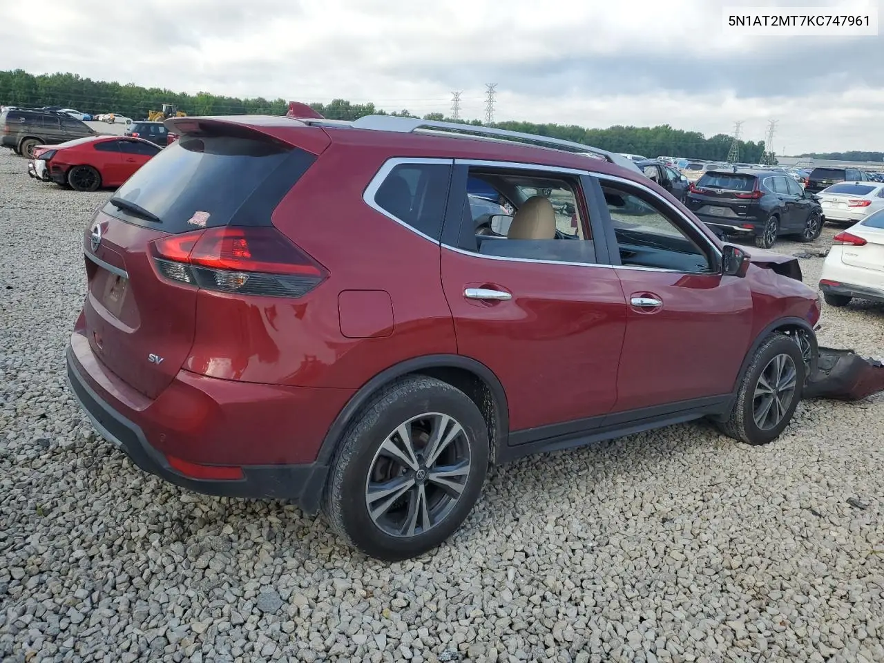 2019 Nissan Rogue S VIN: 5N1AT2MT7KC747961 Lot: 56865185