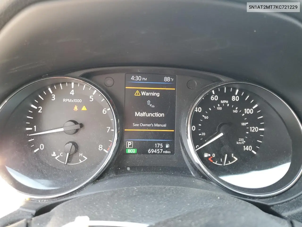 5n1at2mt7kc721229 5N1AT2MT7KC721229 2019 Nissan Rogue S