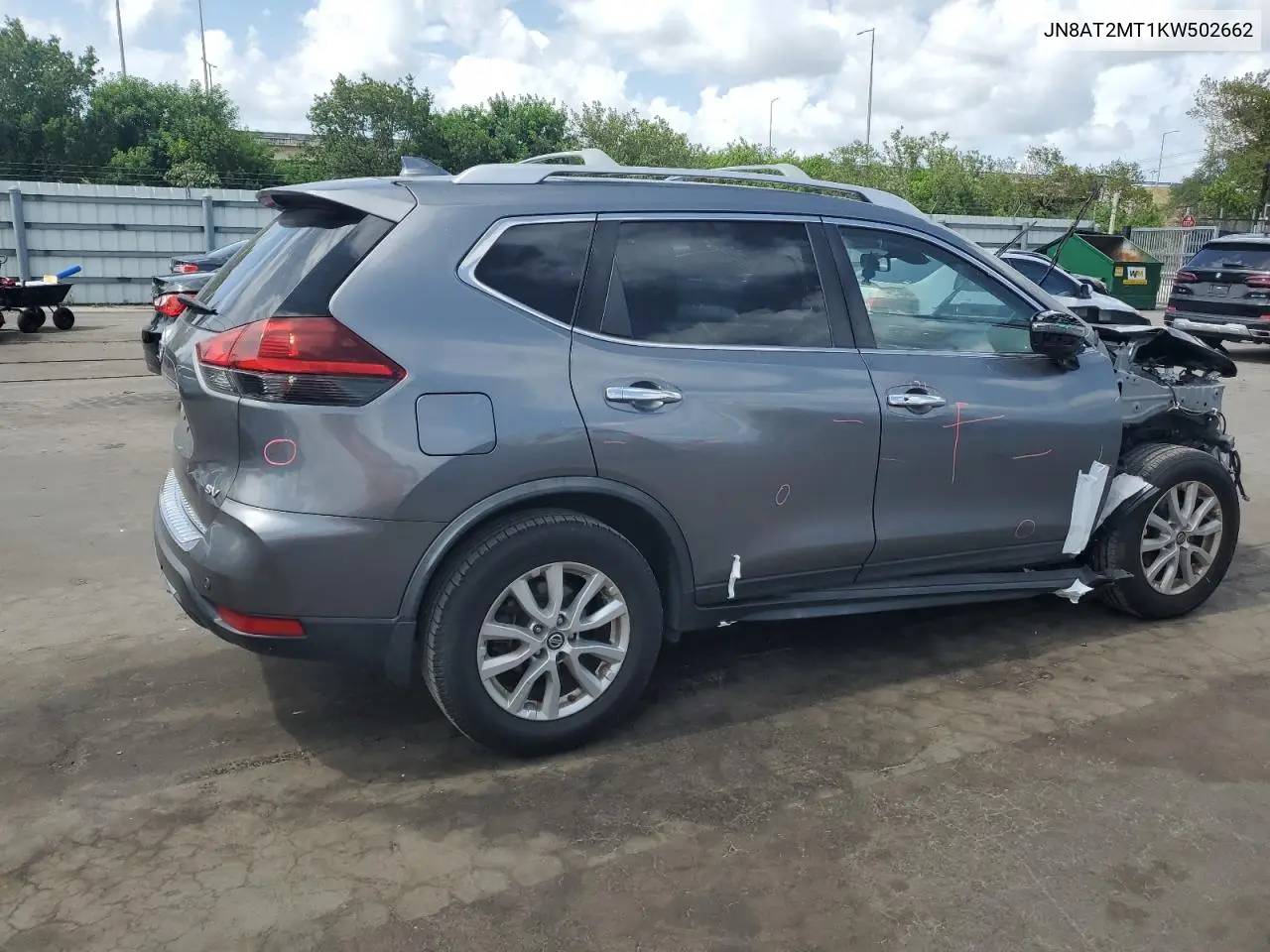 2019 Nissan Rogue S VIN: JN8AT2MT1KW502662 Lot: 62758115