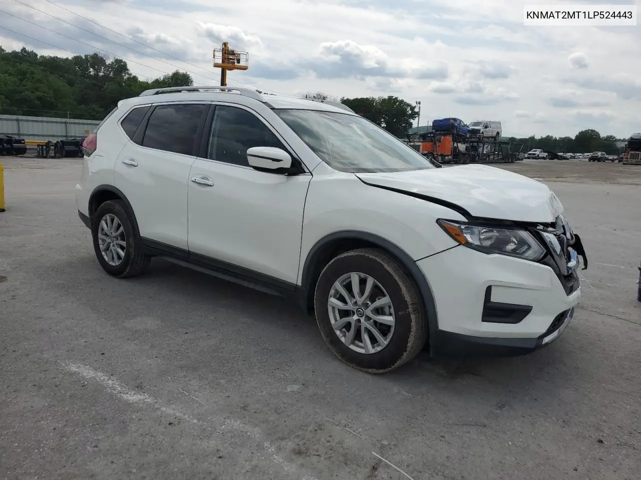 2020 Nissan Rogue S VIN: KNMAT2MT1LP524443 Lot: 57047205