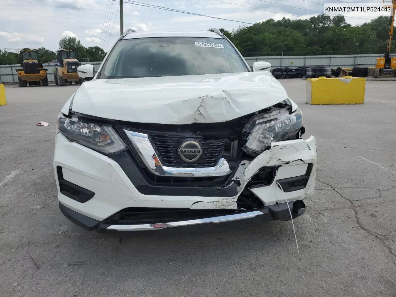 2020 Nissan Rogue S VIN: KNMAT2MT1LP524443 Lot: 57047205