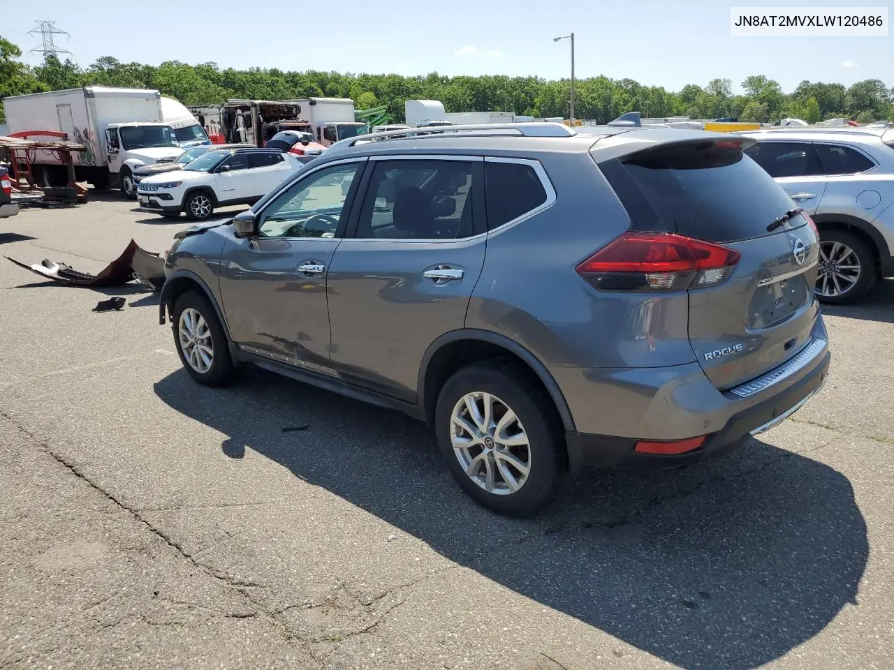 2020 Nissan Rogue S VIN: JN8AT2MVXLW120486 Lot: 61615265