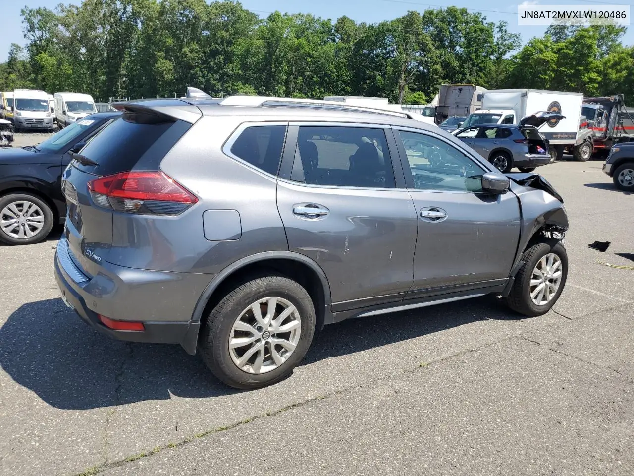 2020 Nissan Rogue S VIN: JN8AT2MVXLW120486 Lot: 61615265