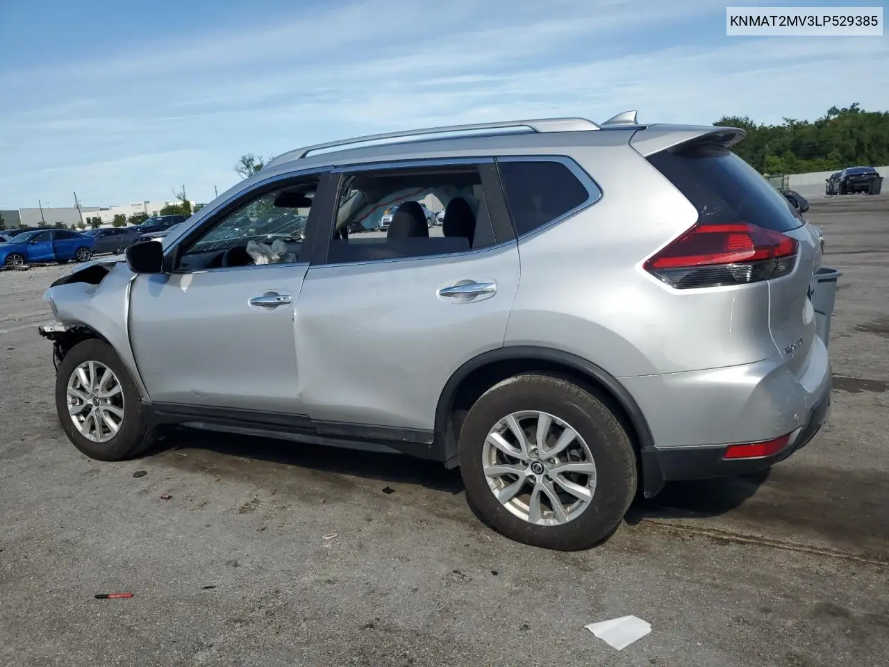 2020 Nissan Rogue S VIN: KNMAT2MV3LP529385 Lot: 62416705