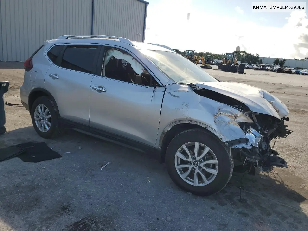 2020 Nissan Rogue S VIN: KNMAT2MV3LP529385 Lot: 62416705