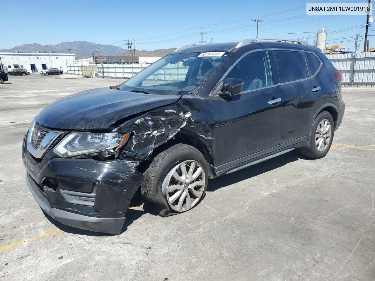 2020 Nissan Rogue S VIN: JN8AT2MT1LW001918 Lot: 62707015