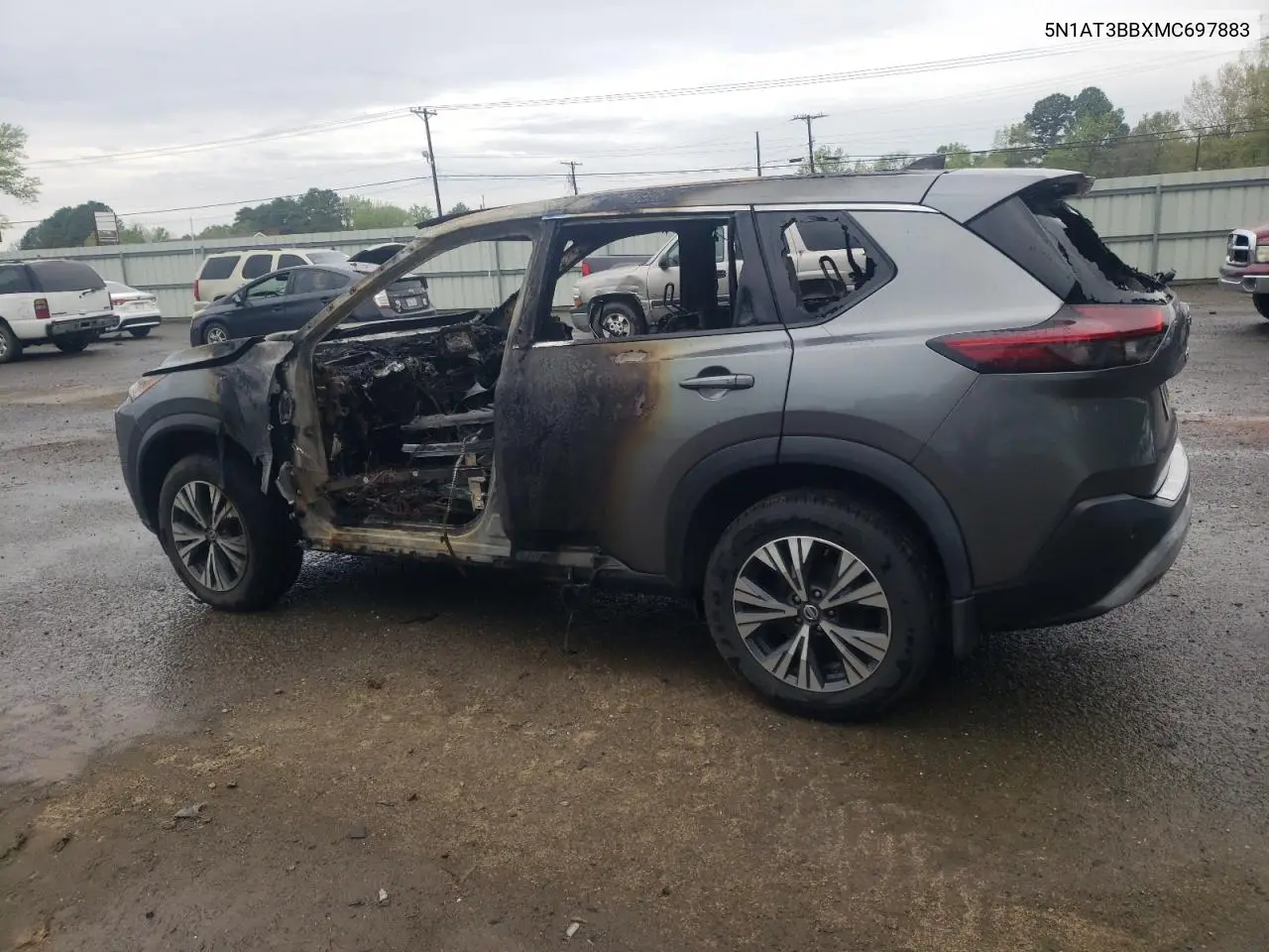 2021 Nissan Rogue Sv VIN: 5N1AT3BBXMC697883 Lot: 50928285