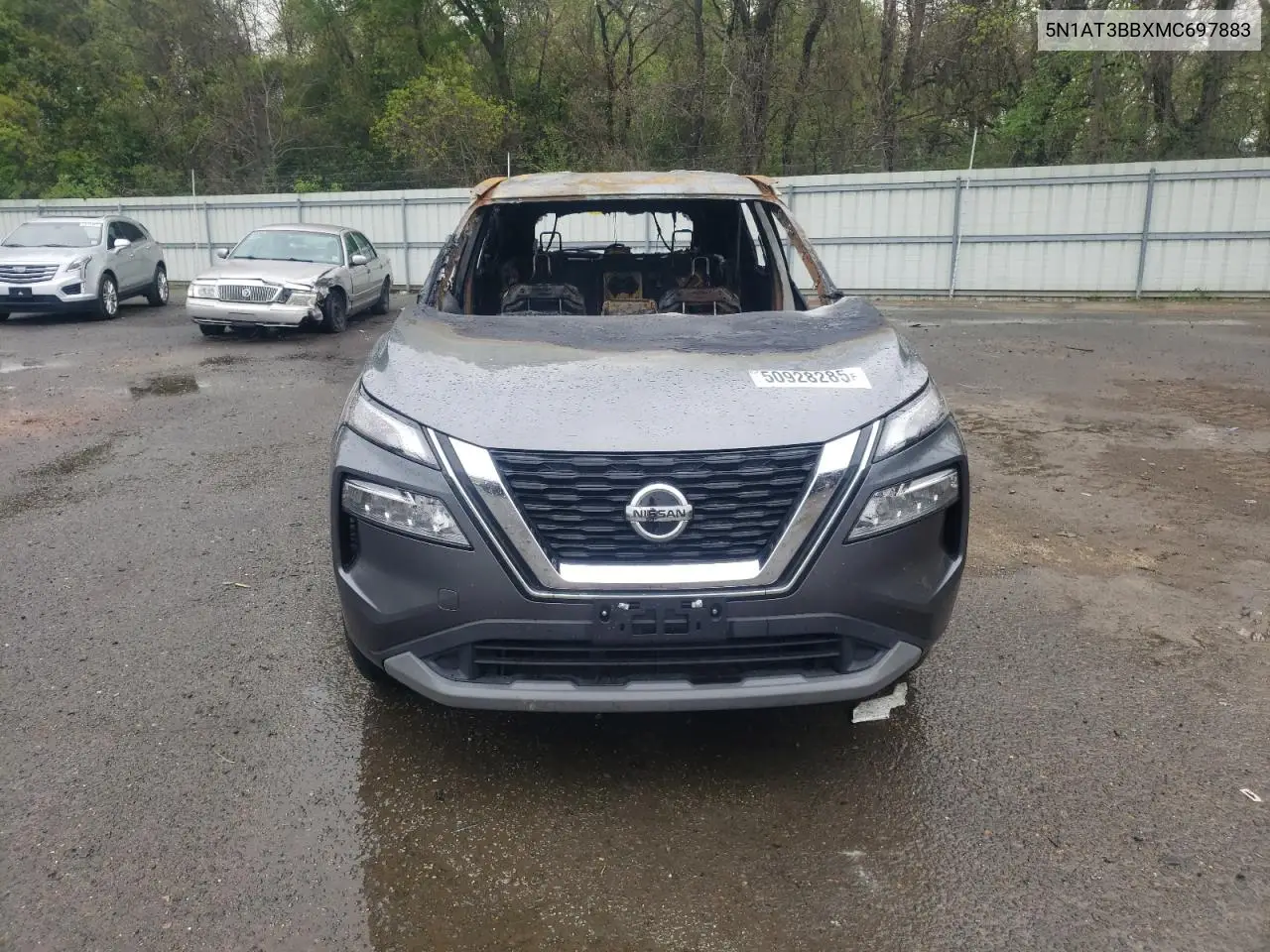 2021 Nissan Rogue Sv VIN: 5N1AT3BBXMC697883 Lot: 50928285