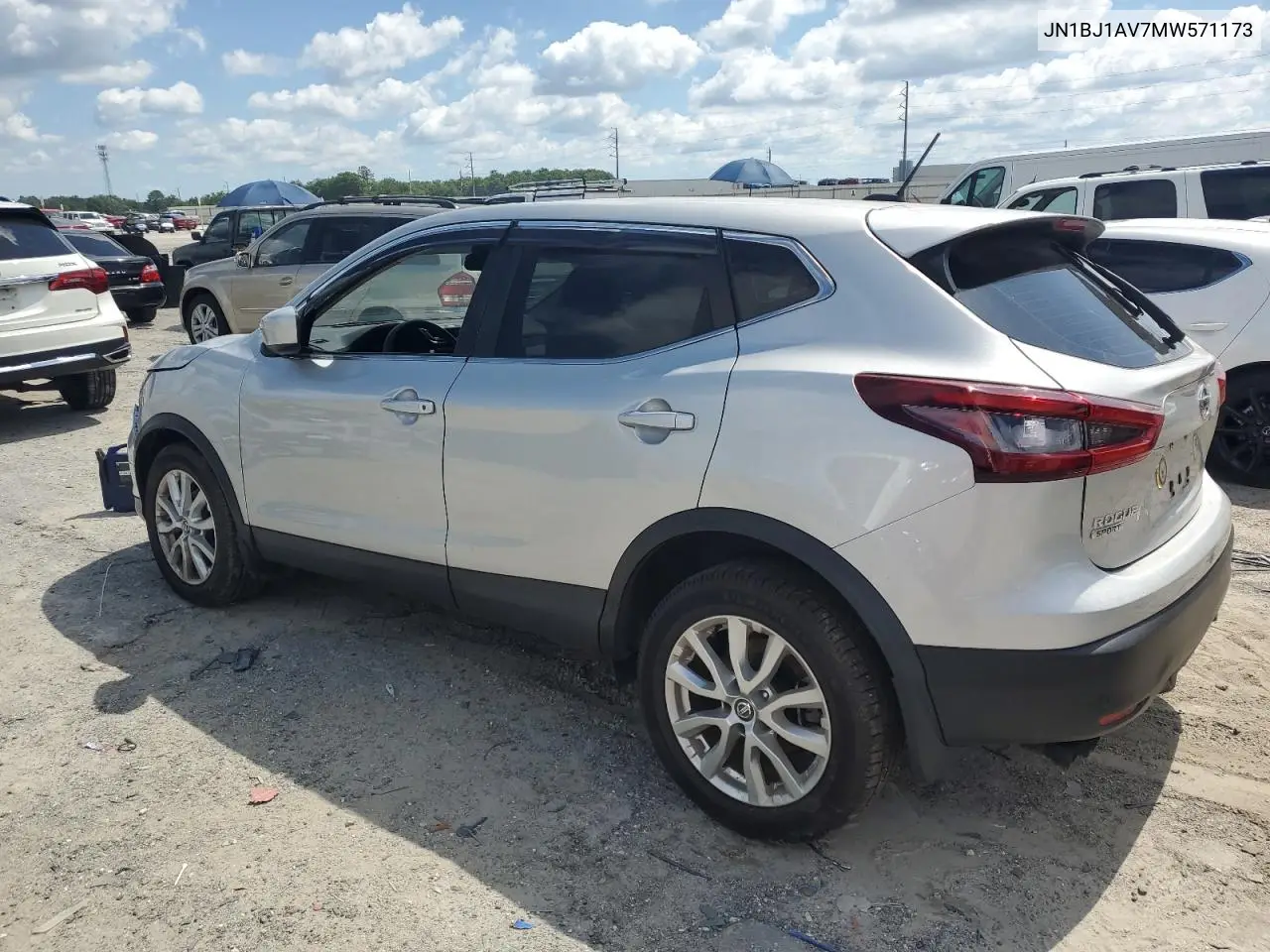 2021 Nissan Rogue Sport S VIN: JN1BJ1AV7MW571173 Lot: 56503835