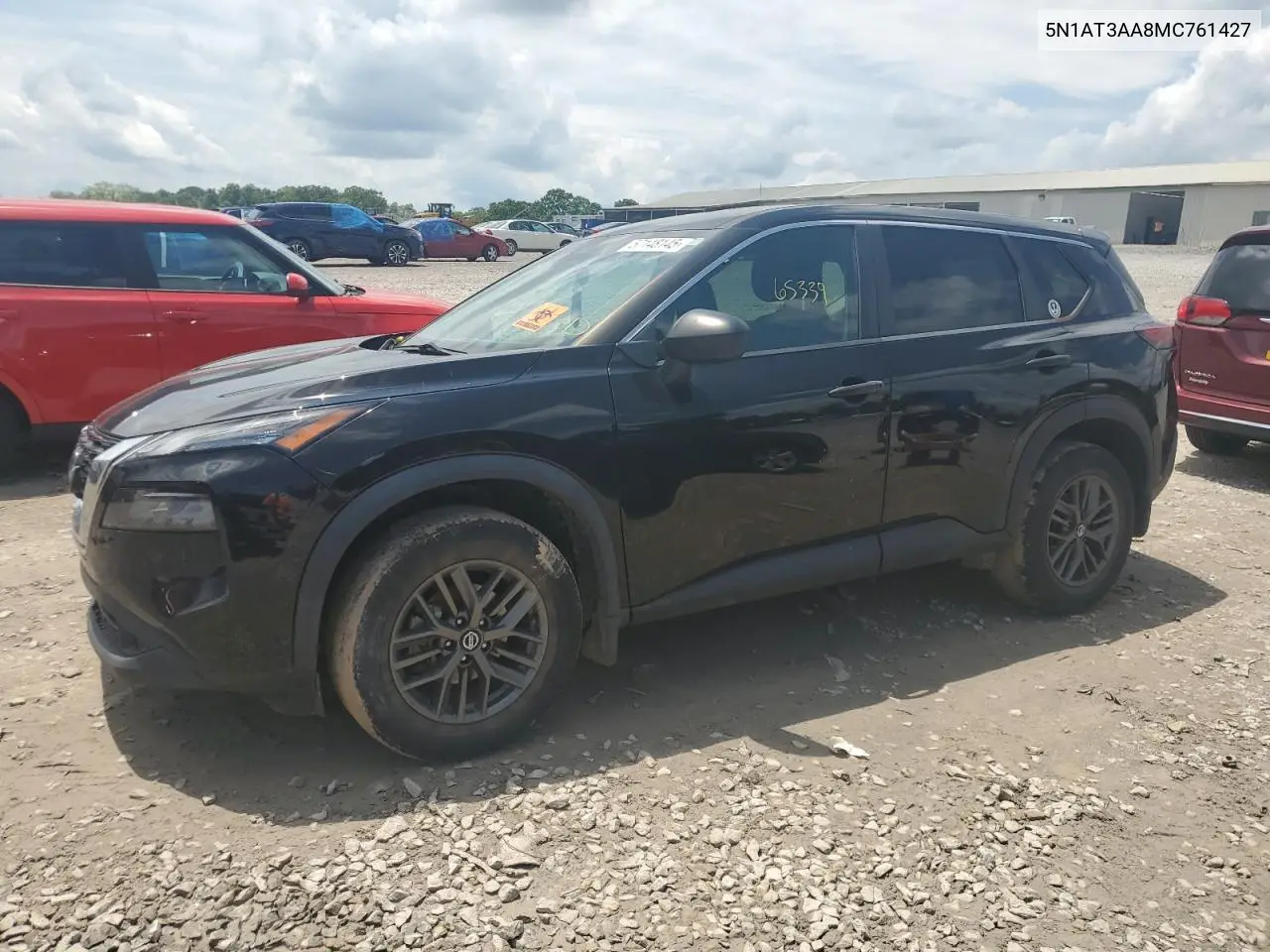 2021 Nissan Rogue S VIN: 5N1AT3AA8MC761427 Lot: 57148145