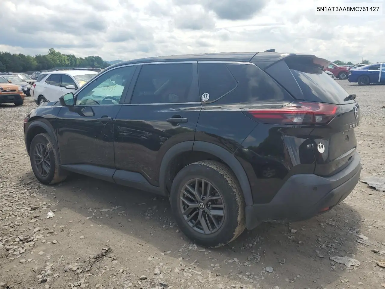 2021 Nissan Rogue S VIN: 5N1AT3AA8MC761427 Lot: 57148145