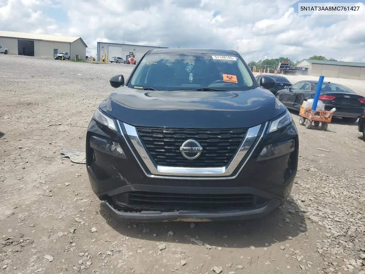 2021 Nissan Rogue S VIN: 5N1AT3AA8MC761427 Lot: 57148145