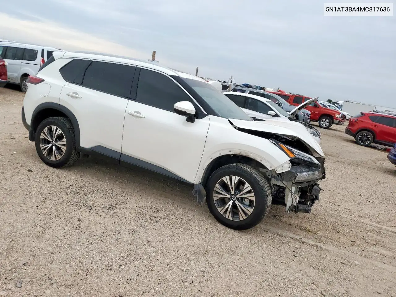 2021 Nissan Rogue Sv VIN: 5N1AT3BA4MC817636 Lot: 62718045