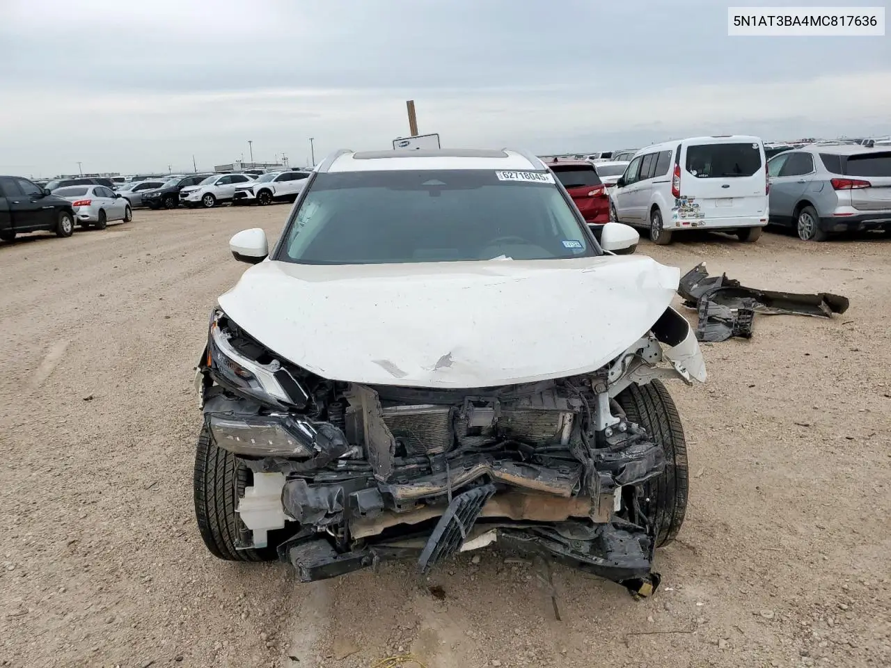 2021 Nissan Rogue Sv VIN: 5N1AT3BA4MC817636 Lot: 62718045