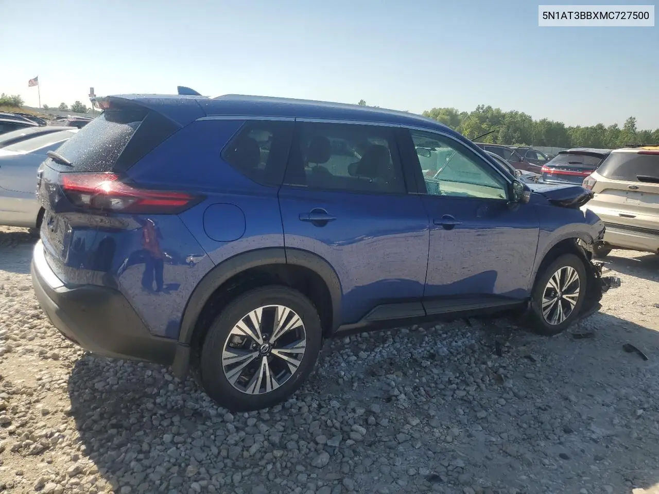 2021 Nissan Rogue Sv VIN: 5N1AT3BBXMC727500 Lot: 62878285