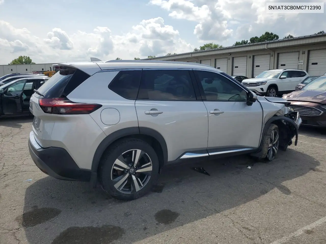 2021 Nissan Rogue Sl VIN: 5N1AT3CB0MC712390 Lot: 65947615