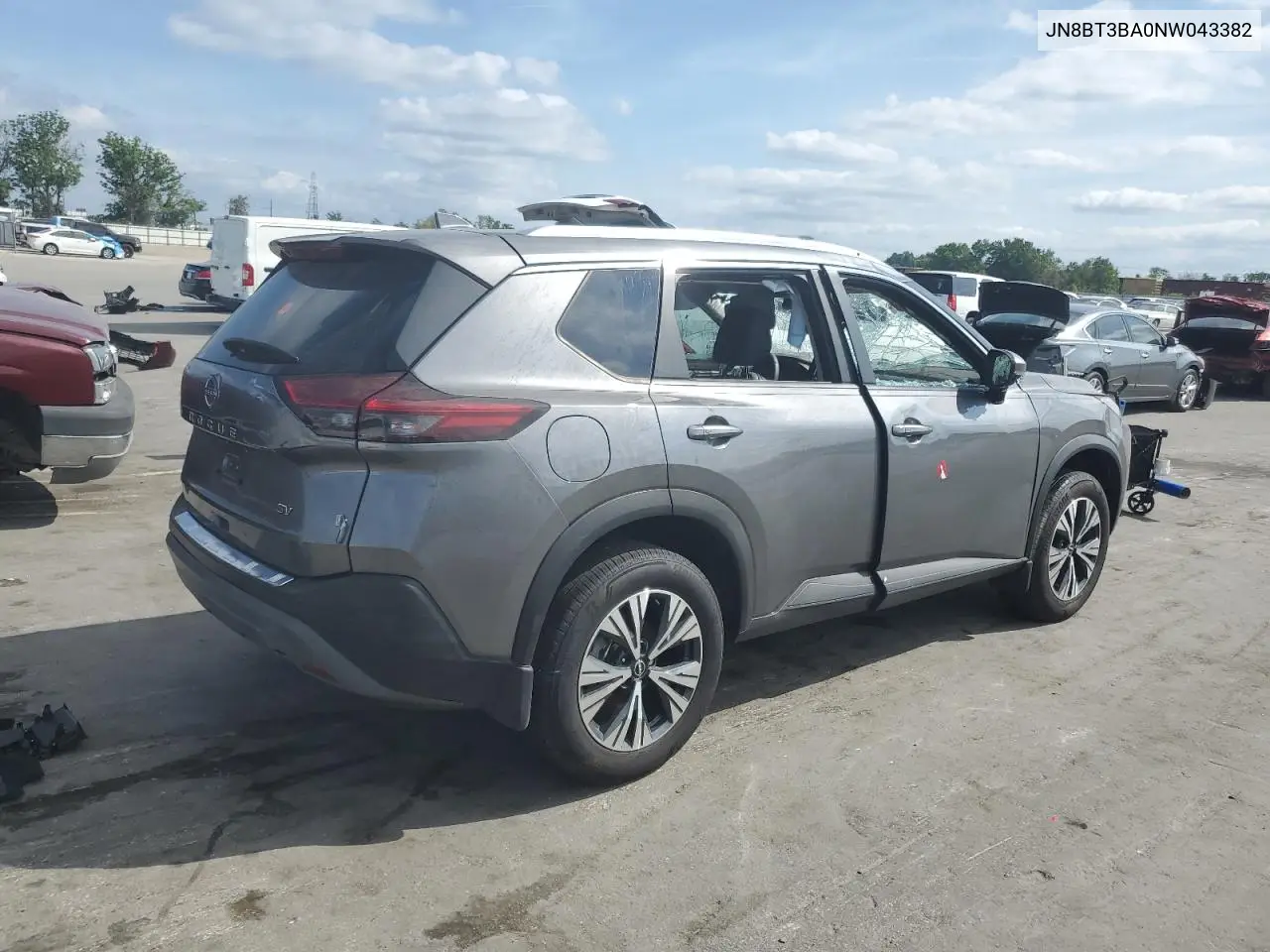 2022 Nissan Rogue Sv VIN: JN8BT3BA0NW043382 Lot: 45305723