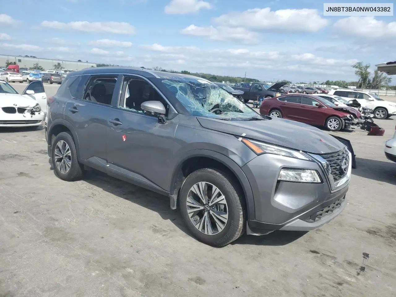 2022 Nissan Rogue Sv VIN: JN8BT3BA0NW043382 Lot: 45305723