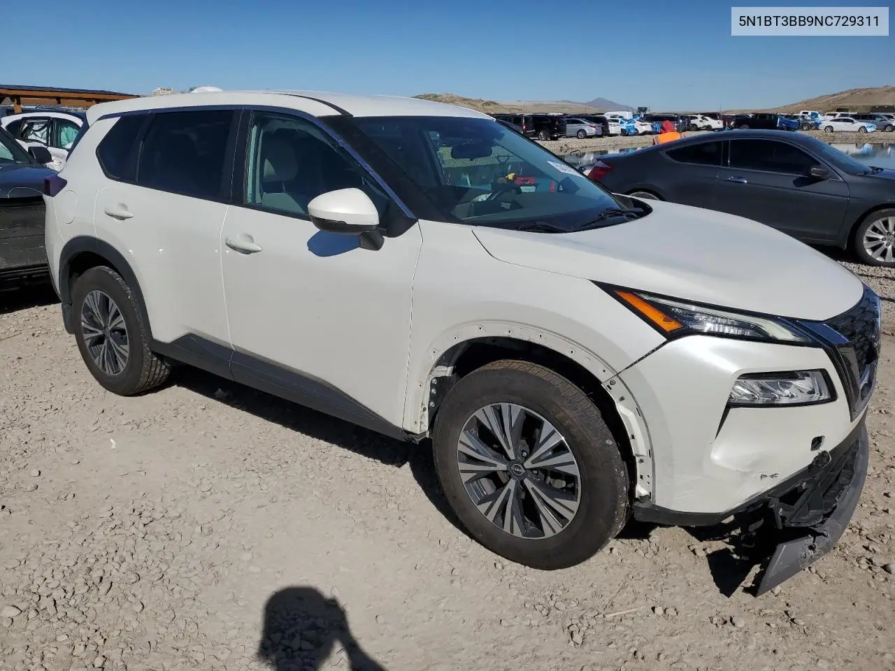 2022 Nissan Rogue Sv VIN: 5N1BT3BB9NC729311 Lot: 50474175
