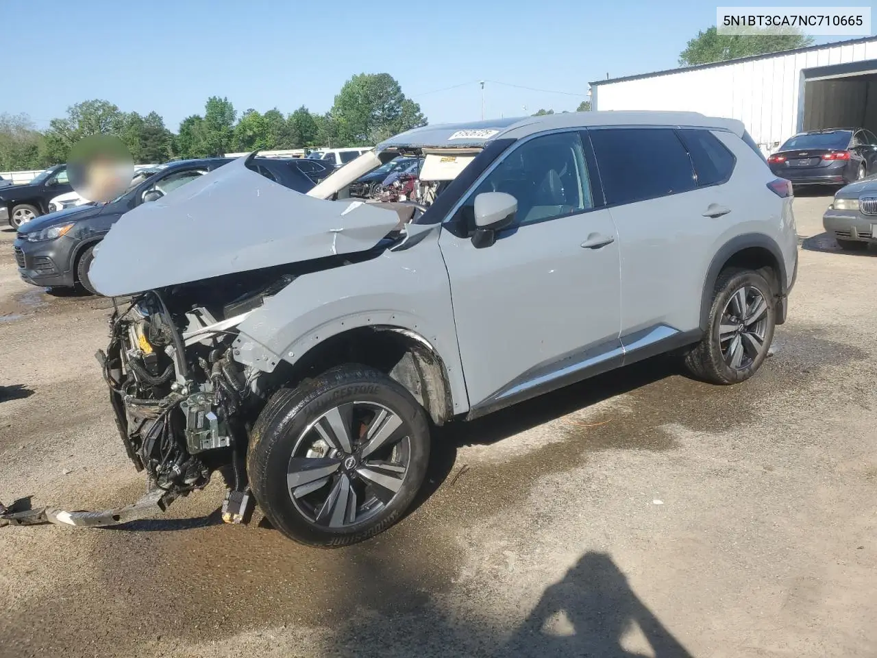 2022 Nissan Rogue Sl VIN: 5N1BT3CA7NC710665 Lot: 51926725