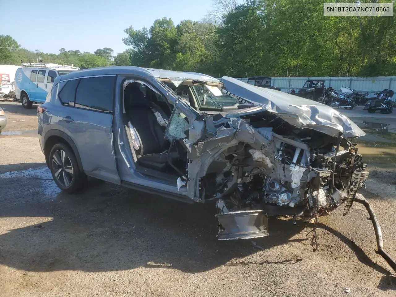 2022 Nissan Rogue Sl VIN: 5N1BT3CA7NC710665 Lot: 51926725