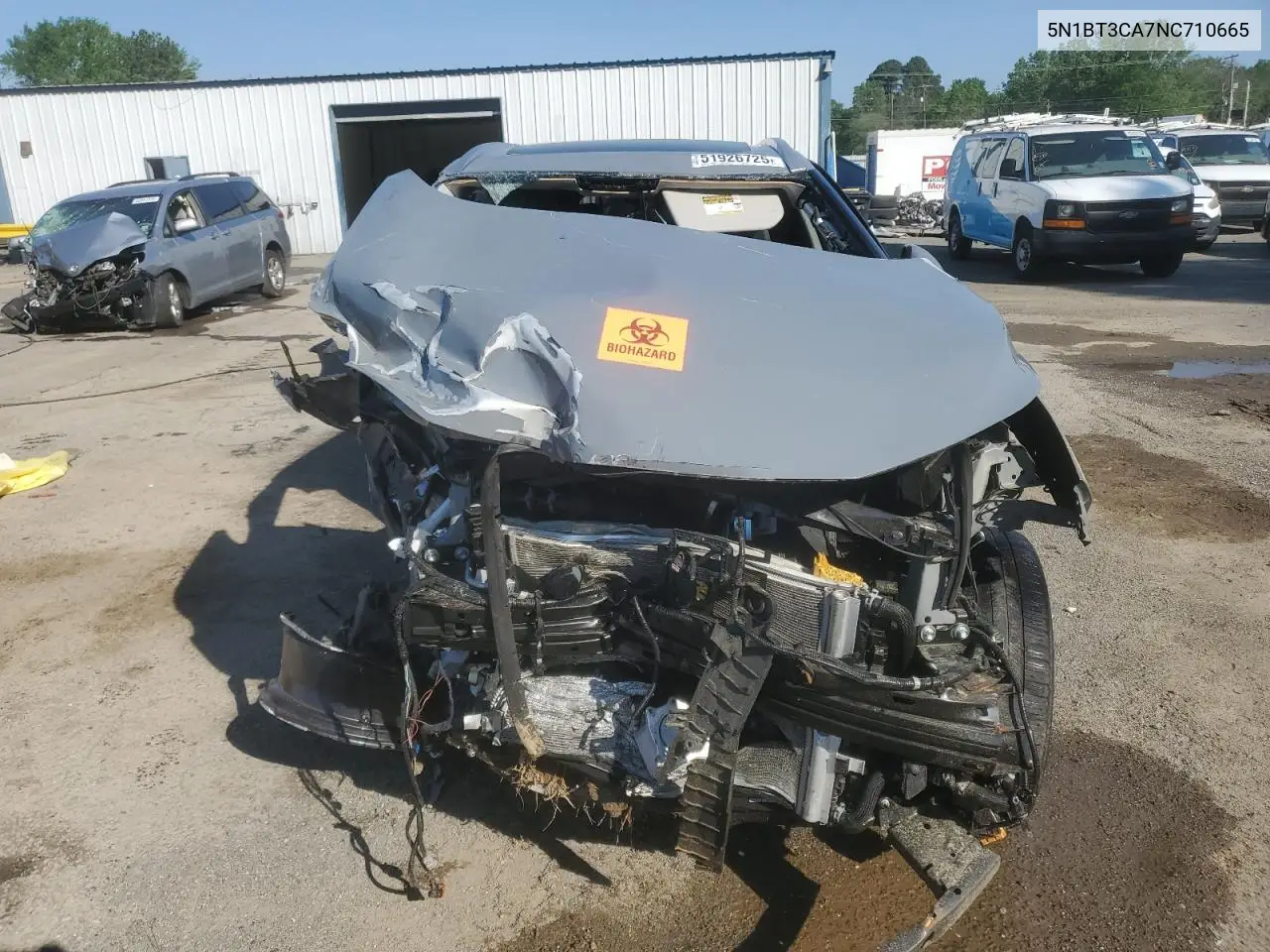 2022 Nissan Rogue Sl VIN: 5N1BT3CA7NC710665 Lot: 51926725