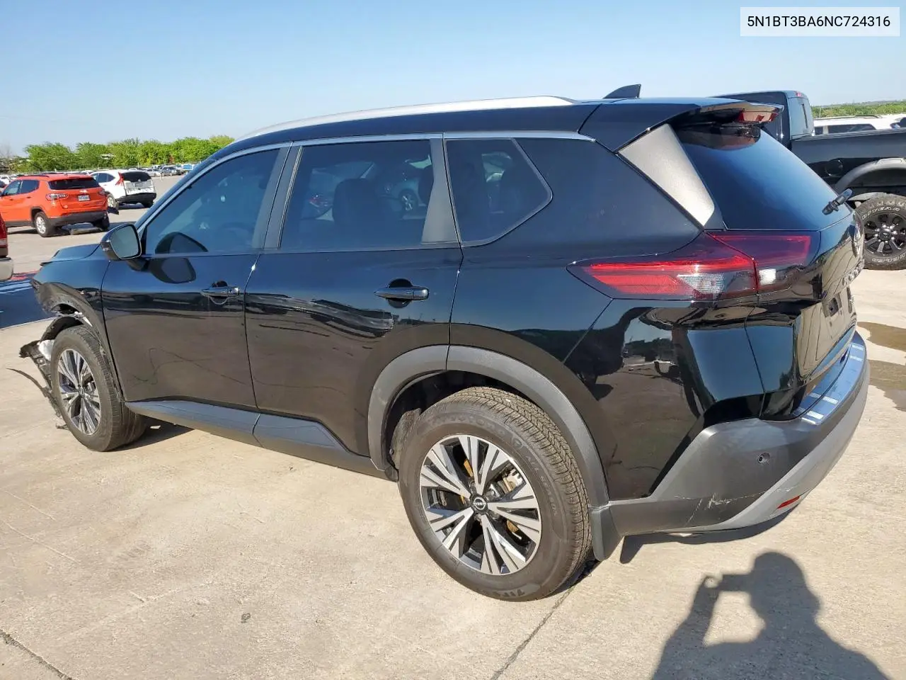 2022 Nissan Rogue Sv VIN: 5N1BT3BA6NC724316 Lot: 51988805