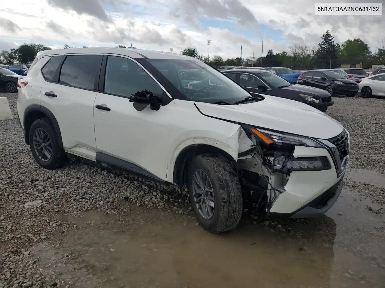 2022 Nissan Rogue S VIN: 5N1AT3AA2NC681462 Lot: 55870935