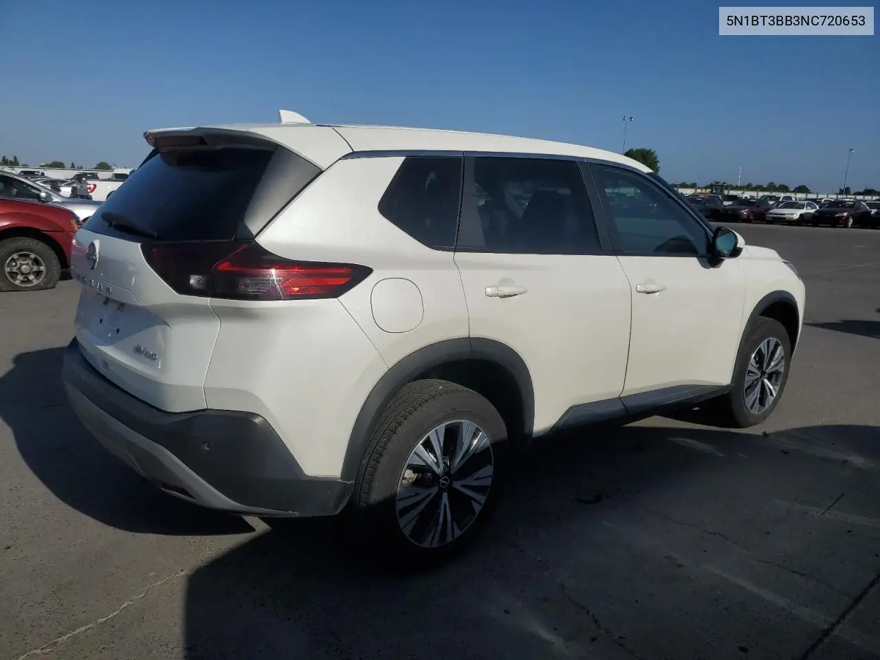 2022 Nissan Rogue Sv VIN: 5N1BT3BB3NC720653 Lot: 55926295