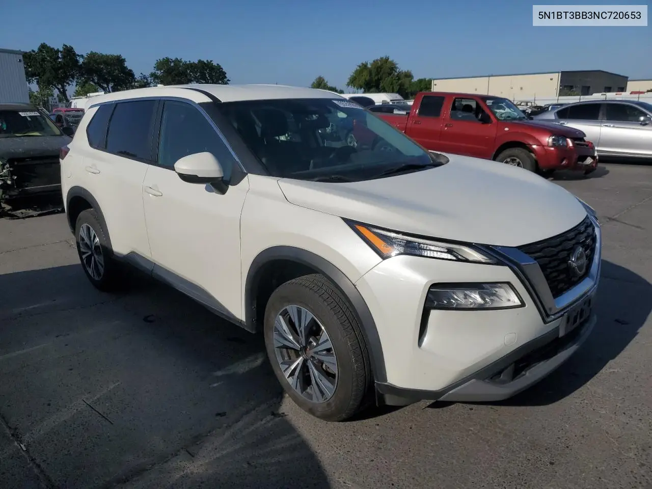 2022 Nissan Rogue Sv VIN: 5N1BT3BB3NC720653 Lot: 55926295