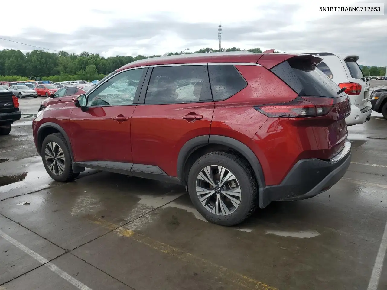 2022 Nissan Rogue Sv VIN: 5N1BT3BA8NC712653 Lot: 56371405