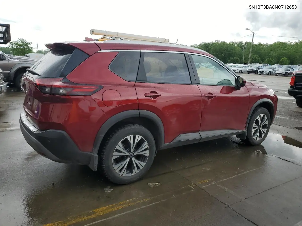 2022 Nissan Rogue Sv VIN: 5N1BT3BA8NC712653 Lot: 56371405