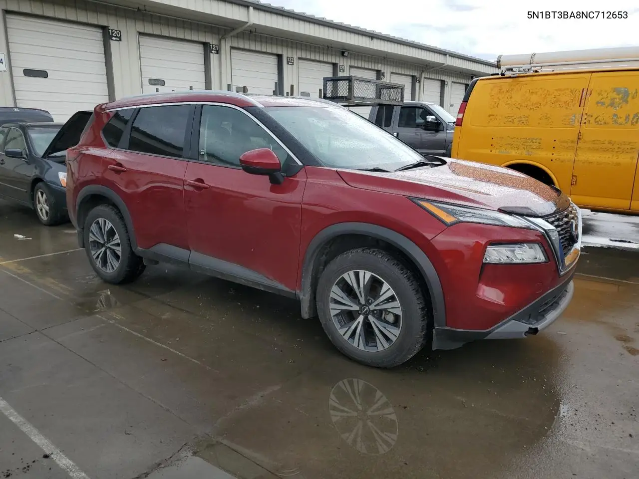 2022 Nissan Rogue Sv VIN: 5N1BT3BA8NC712653 Lot: 56371405
