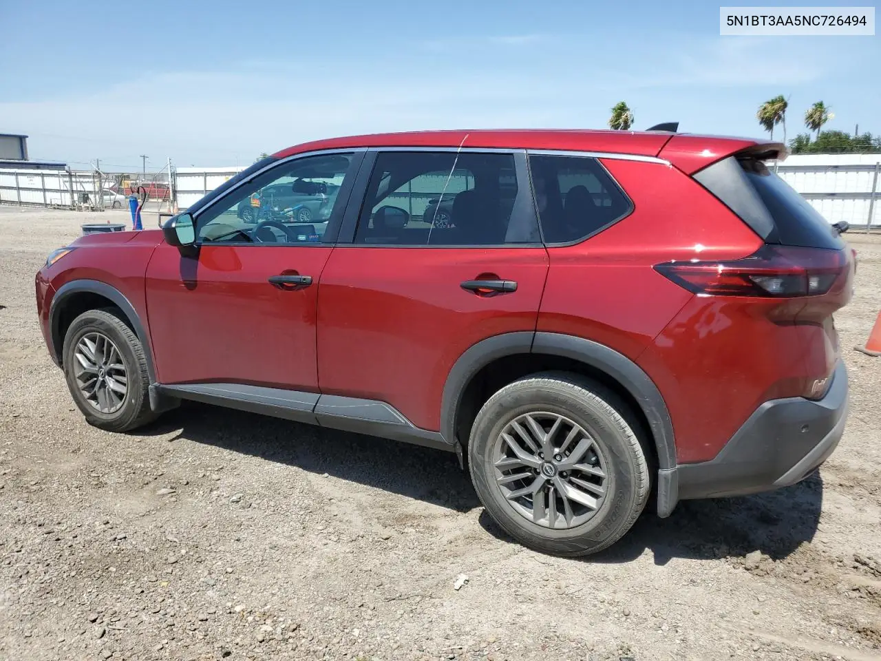 2022 Nissan Rogue S VIN: 5N1BT3AA5NC726494 Lot: 56376535