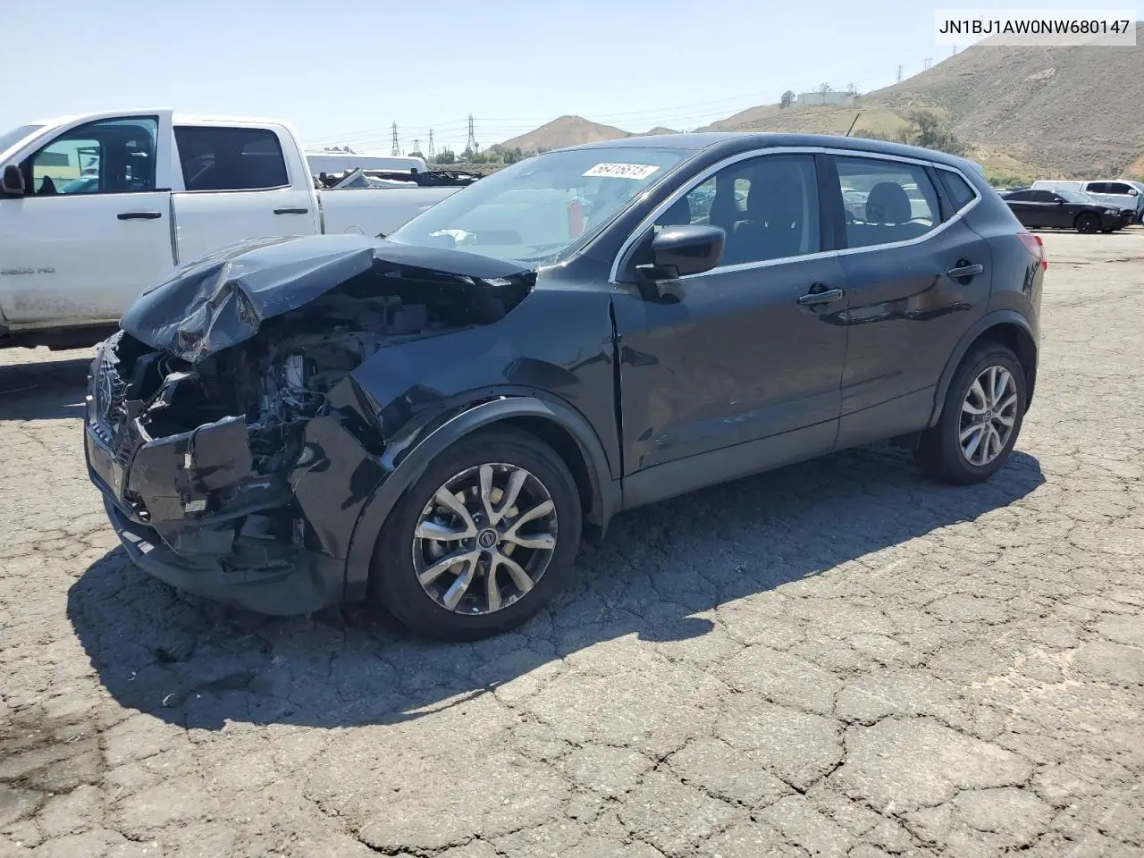 2022 Nissan Rogue Sport S VIN: JN1BJ1AW0NW680147 Lot: 56416615