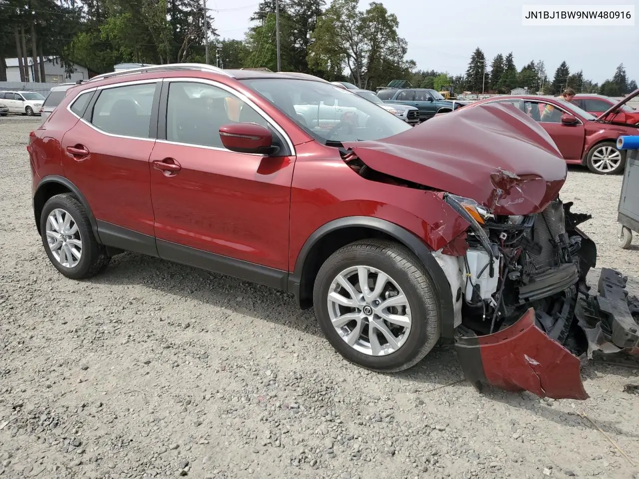 2022 Nissan Rogue Sport Sv VIN: JN1BJ1BW9NW480916 Lot: 56469175