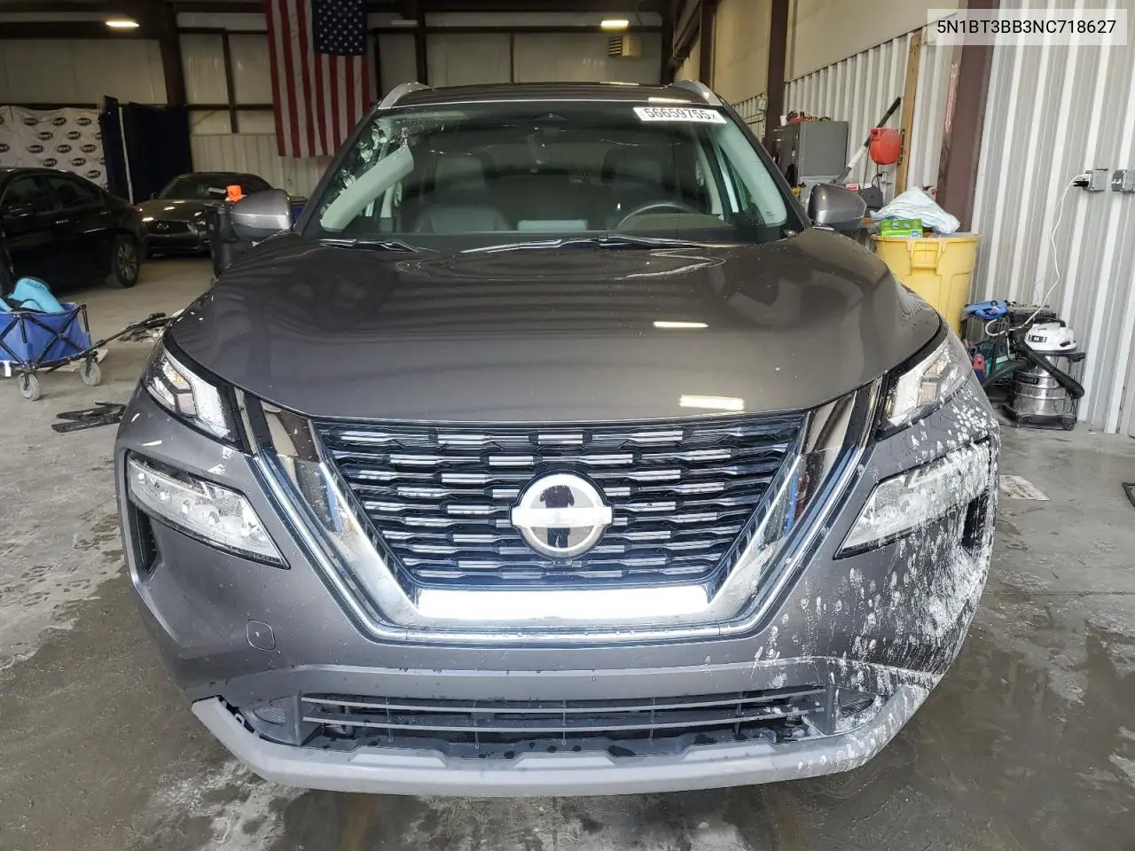 2022 Nissan Rogue Sv VIN: 5N1BT3BB3NC718627 Lot: 56659755