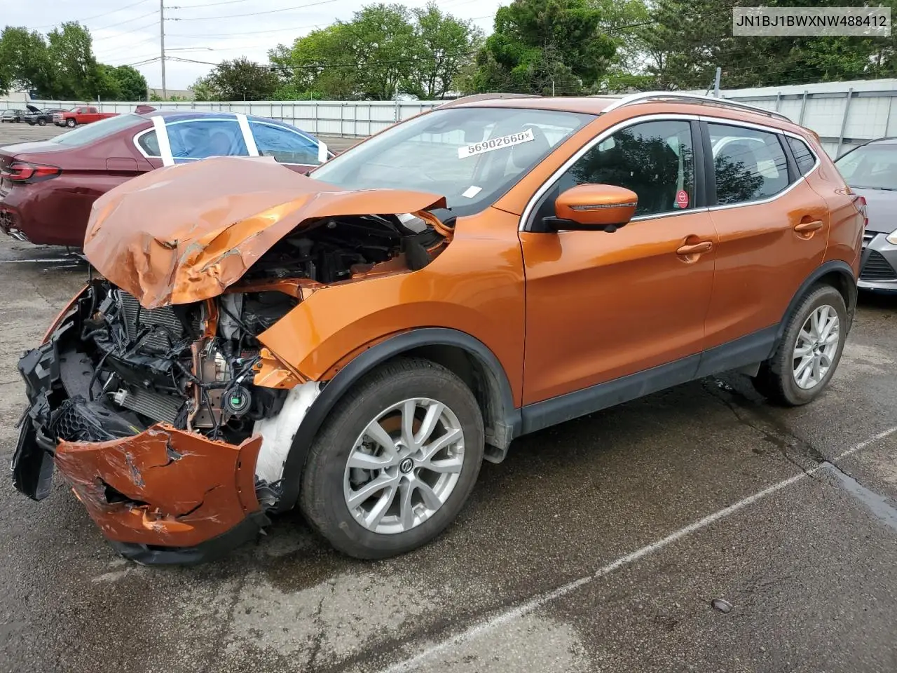 2022 Nissan Rogue Sport Sv VIN: JN1BJ1BWXNW488412 Lot: 56902665