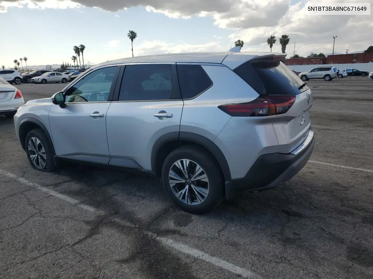2022 Nissan Rogue Sv VIN: 5N1BT3BA8NC671649 Lot: 56982535