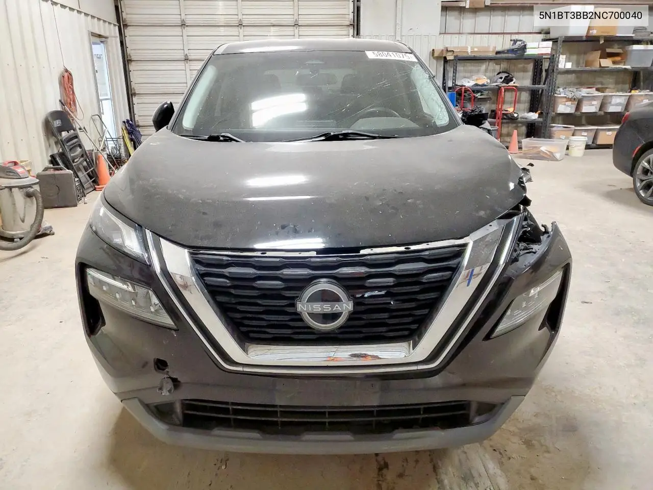 2022 Nissan Rogue Sv VIN: 5N1BT3BB2NC700040 Lot: 58041075