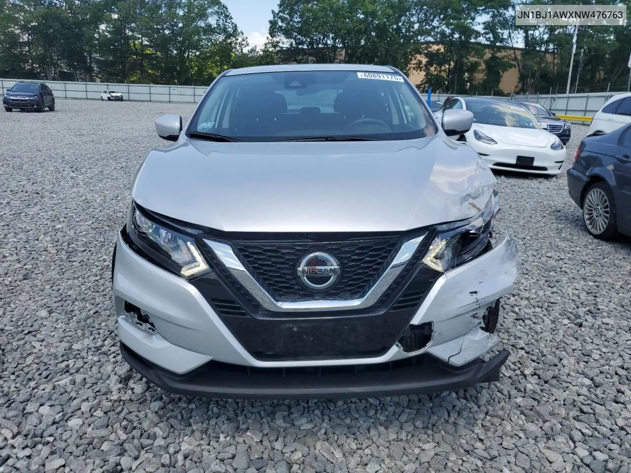 2022 Nissan Rogue Sport S VIN: JN1BJ1AWXNW476763 Lot: 60891175