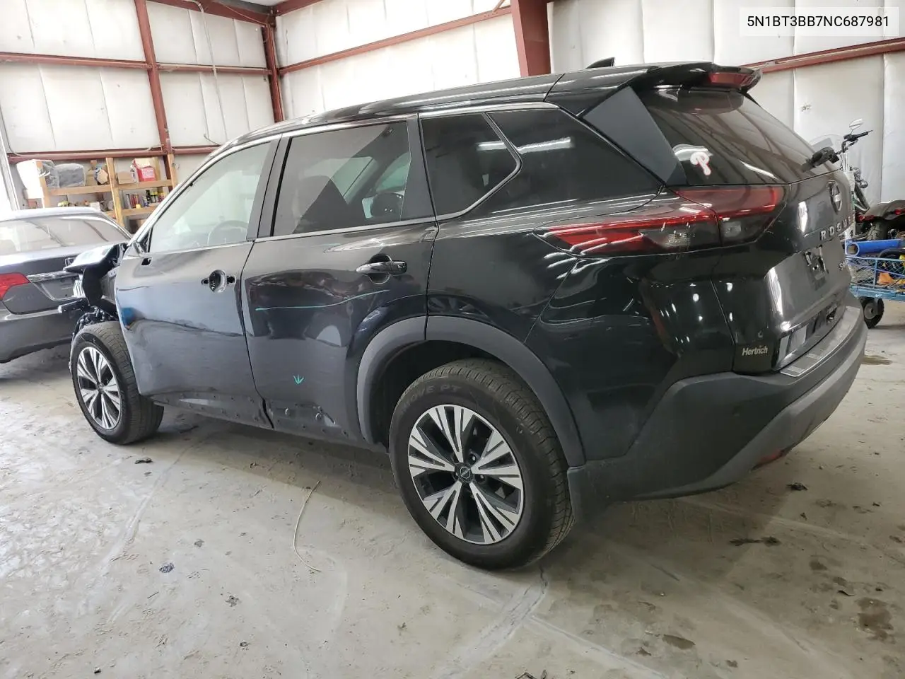 2022 Nissan Rogue Sv VIN: 5N1BT3BB7NC687981 Lot: 61761345