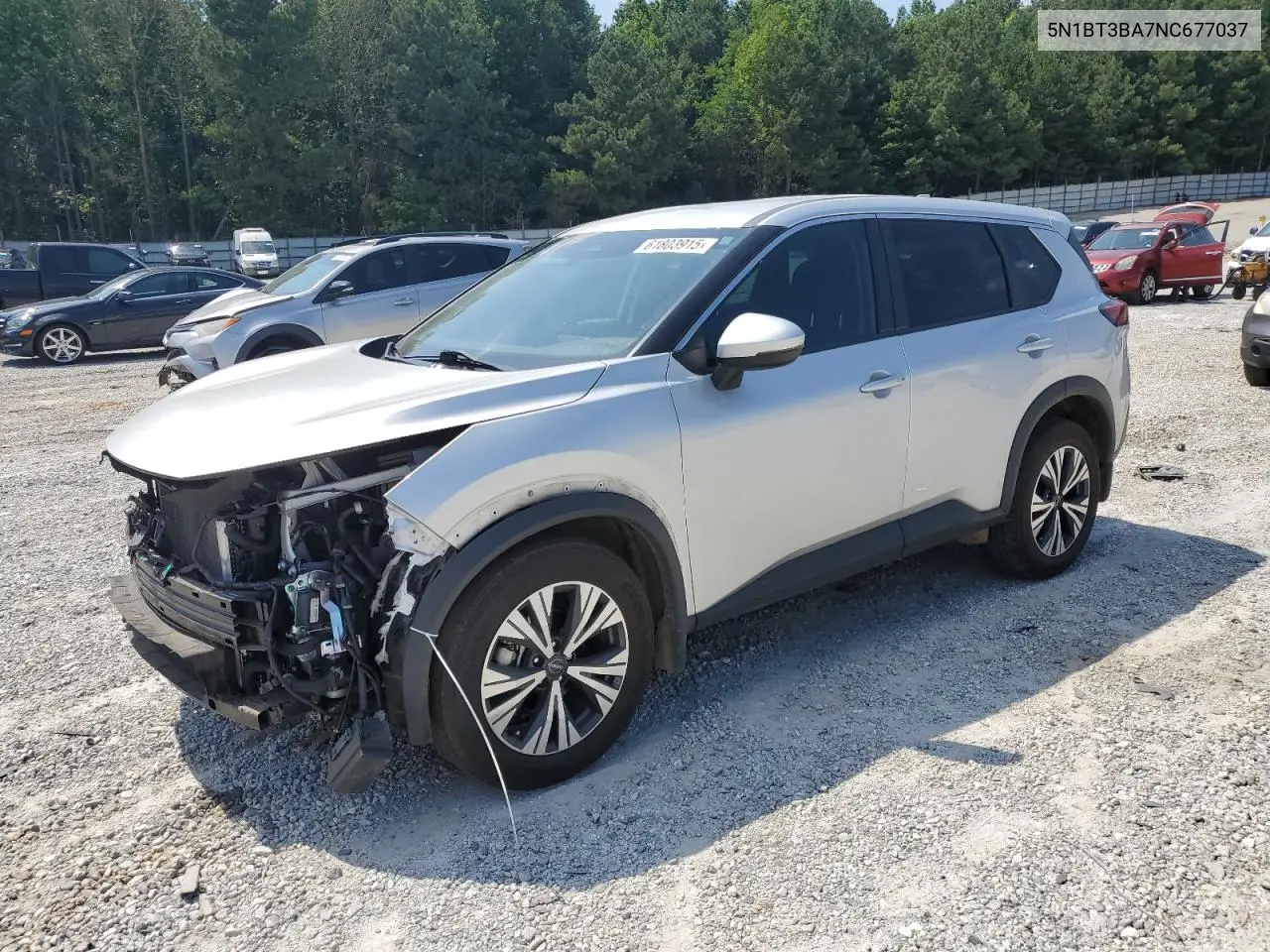 2022 Nissan Rogue Sv VIN: 5N1BT3BA7NC677037 Lot: 61803915