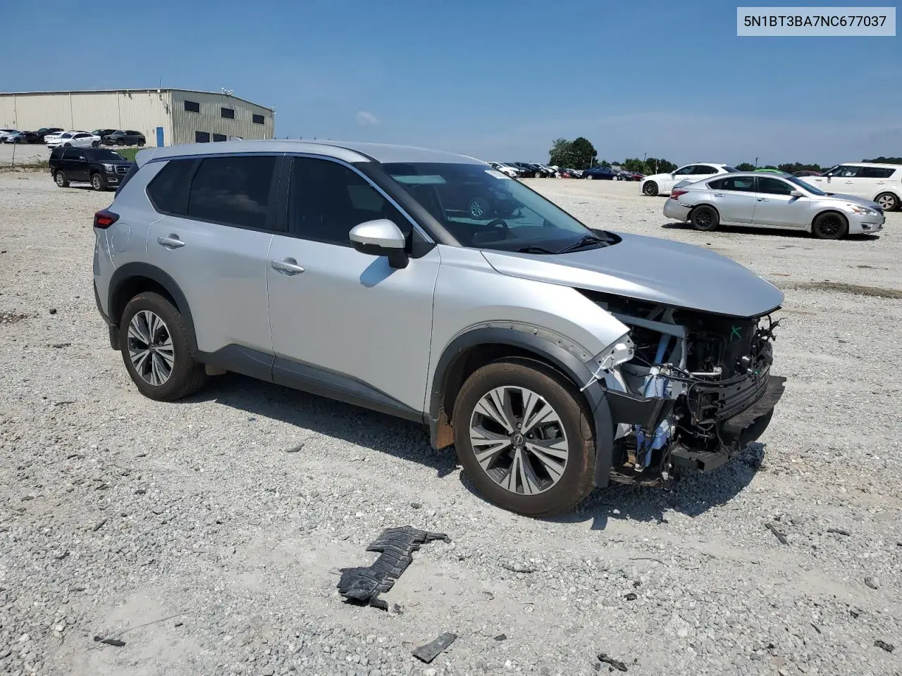 2022 Nissan Rogue Sv VIN: 5N1BT3BA7NC677037 Lot: 61803915