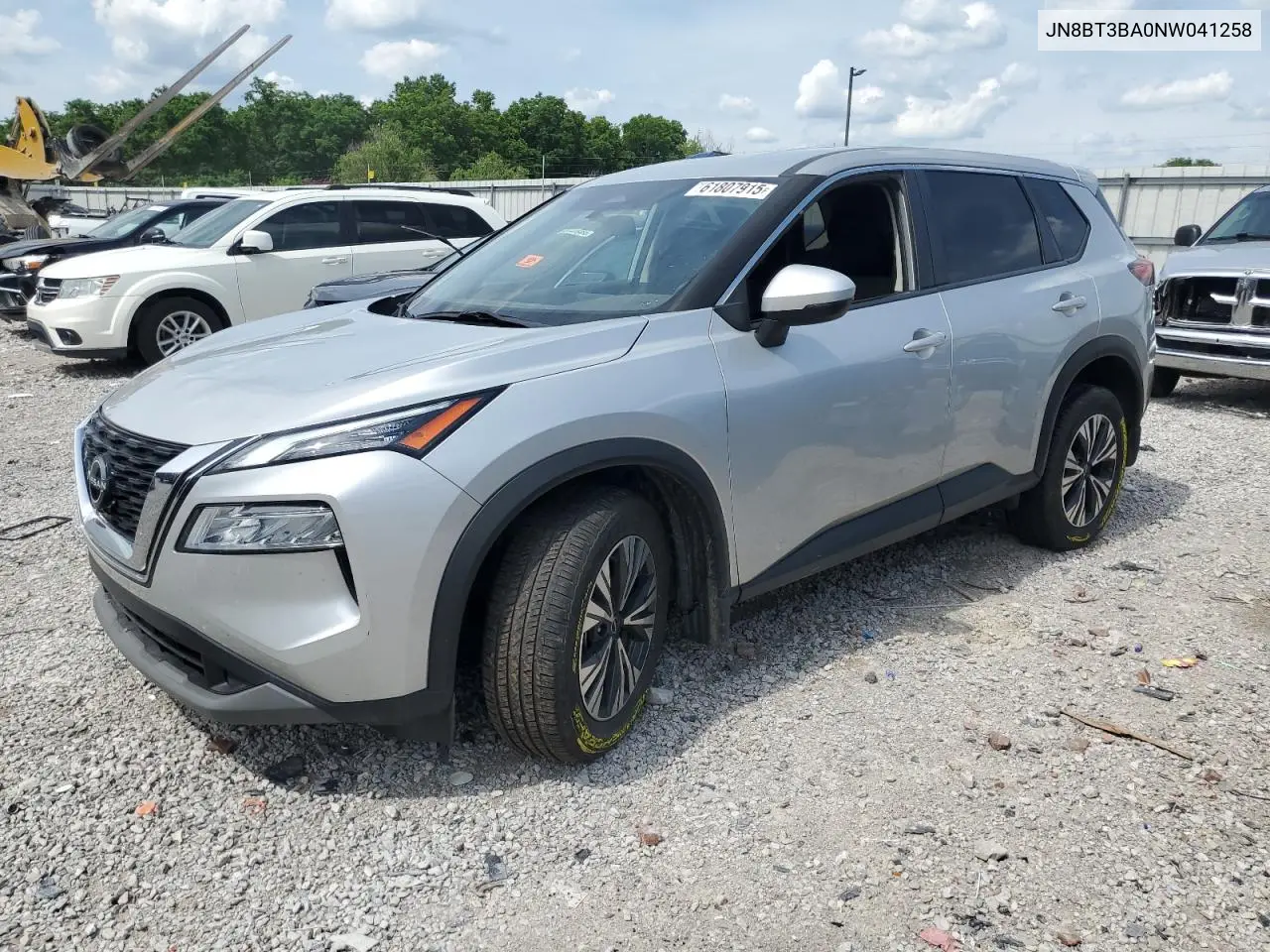 2022 Nissan Rogue Sv VIN: JN8BT3BA0NW041258 Lot: 61807915