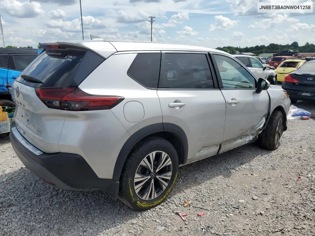 2022 Nissan Rogue Sv VIN: JN8BT3BA0NW041258 Lot: 61807915