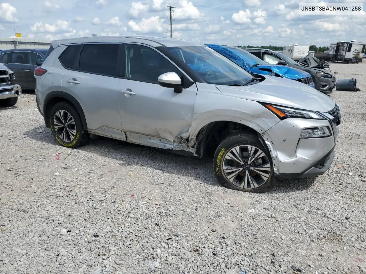 2022 Nissan Rogue Sv VIN: JN8BT3BA0NW041258 Lot: 61807915