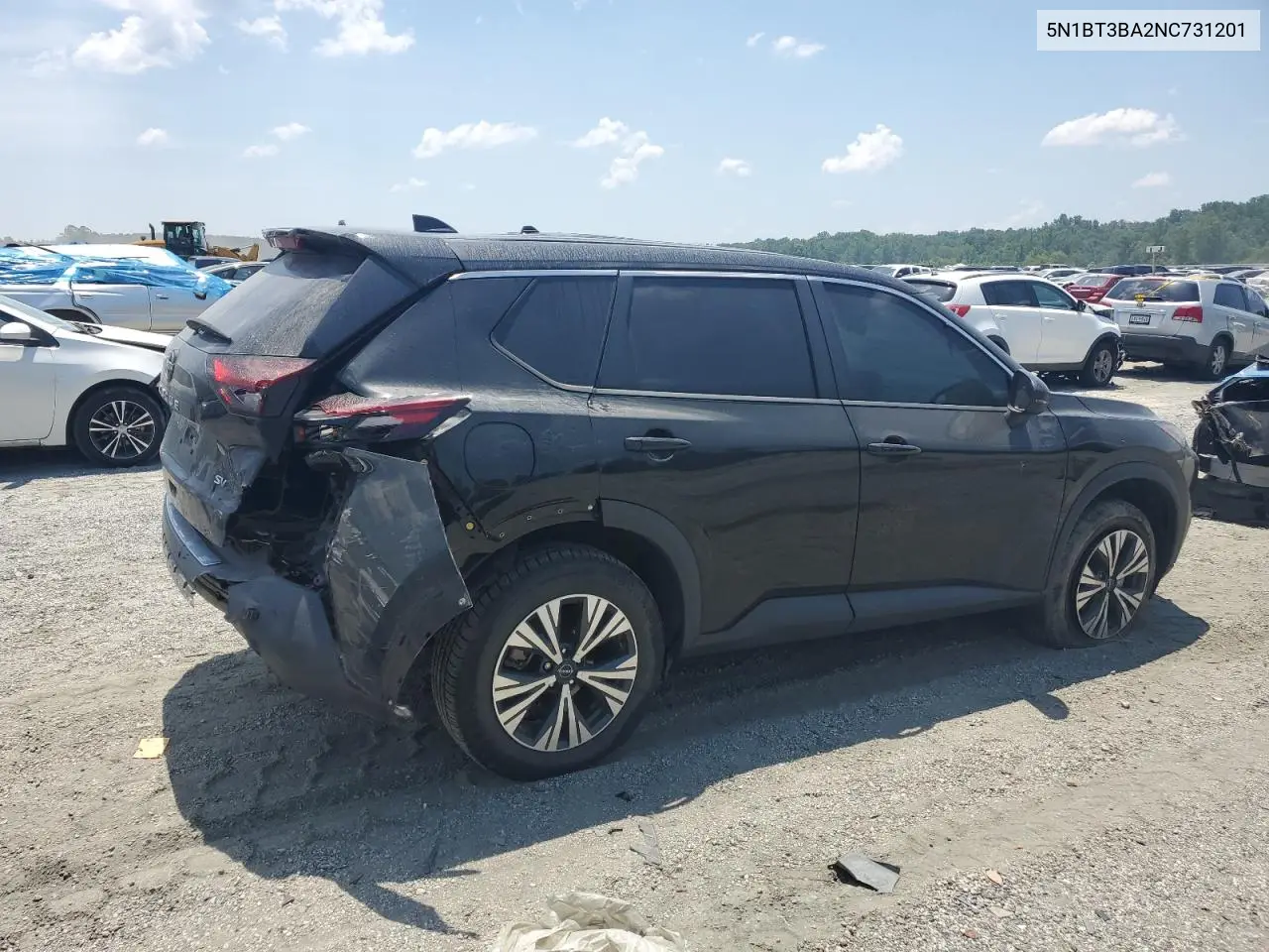 2022 Nissan Rogue Sv VIN: 5N1BT3BA2NC731201 Lot: 61812725